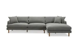 Hampton MKII RH Chaise Sofa, Grey, by Lounge Lovers by Lounge Lovers, a Sofas for sale on Style Sourcebook