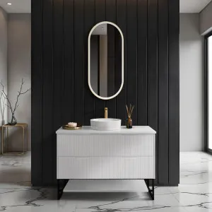 Riva Bali Matte White 1200mm Single Bowl Floor Standing Vanity by Riva, a Vanities for sale on Style Sourcebook