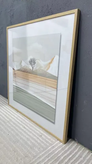 P008 Framed Perspex Glass Canvas Art Print  100 cm x 100 cm by null, a Painted Canvases for sale on Style Sourcebook