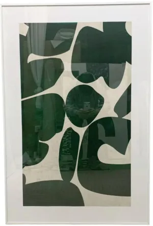 PICK UP ONLY | P030 White Framed Perspex Glass Canvas Art Print 120 cm x 80 cm by null, a Painted Canvases for sale on Style Sourcebook