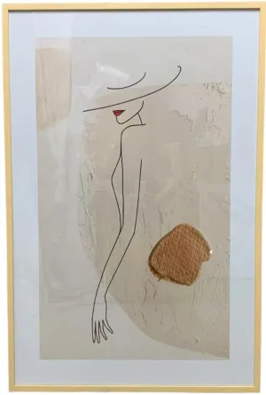 P046 Oak Framed Perspex Glass Canvas Art Print 120 cm x 80 cm by null, a Painted Canvases for sale on Style Sourcebook