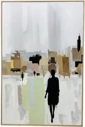 H039 Oak Framed Full Hand Painted Artwork  120 cm x 80 cm by null, a Painted Canvases for sale on Style Sourcebook