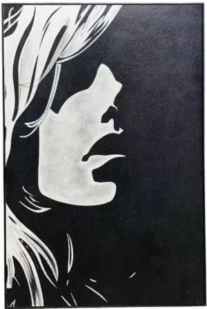 H040 Black Framed Full Hand Painted Artwork  120 cm x 80 cm by null, a Painted Canvases for sale on Style Sourcebook