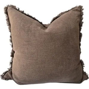 PREORDER NOW | MID JAN DROP - Champêtre Heavy Weight French Linen Cushion 55cm Square  - Chocolate Brown by Macey & Moore, a Cushions, Decorative Pillows for sale on Style Sourcebook