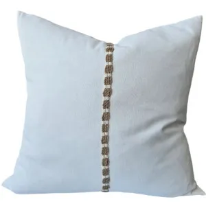 Alexia Linen Cotton Cushion 55cm Square - White by Macey & Moore, a Cushions, Decorative Pillows for sale on Style Sourcebook