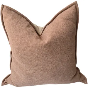 Nova Double Sided Linen Cotton Cushion 55cm Square - Mocha Mousse by Macey & Moore, a Cushions, Decorative Pillows for sale on Style Sourcebook