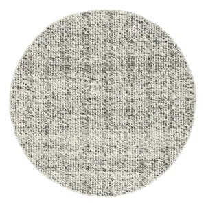 Vaasa Marbled Grey Chunky Wool Round Rug by Miss Amara, a Contemporary Rugs for sale on Style Sourcebook