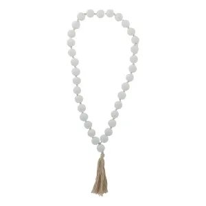 Saffron Hanging Beads 15x72cm in White by OzDesignFurniture, a Statues & Ornaments for sale on Style Sourcebook