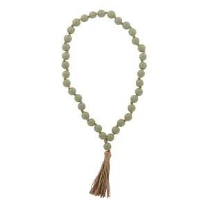 Saffron Hanging Beads 10x55cm in Sage by OzDesignFurniture, a Statues & Ornaments for sale on Style Sourcebook