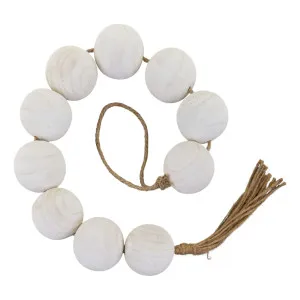 Avoca Ball Chain 8x126cm in Whitewash by OzDesignFurniture, a Statues & Ornaments for sale on Style Sourcebook