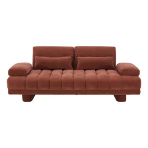 Carrie Sofa Bed in Fam Terracotta by OzDesignFurniture, a Sofa Beds for sale on Style Sourcebook