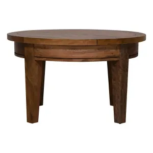 Mango Creek Round Coffee Table 80cm in Rustic Chocolate by OzDesignFurniture, a Coffee Table for sale on Style Sourcebook