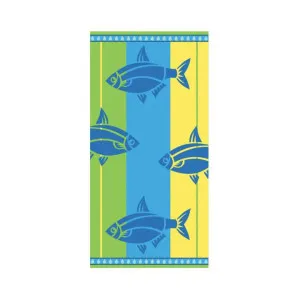 Rans Double Jacquard Velour Fish Beach Towel by null, a Outdoor Accessories for sale on Style Sourcebook