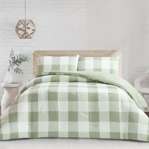 Morgan and Reid Gingham Green Comforter Set by null, a Quilts & Bedspreads for sale on Style Sourcebook