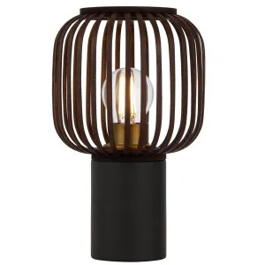 Telbix Sorens 17 Table Lamp Brown by Telbix, a Table & Bedside Lamps for sale on Style Sourcebook