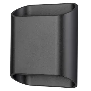 Martec Kiora 10W LED Exterior Wall Light Black by Martec, a Outdoor Lighting for sale on Style Sourcebook