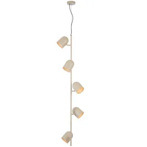 Telbix Turin 5 Light Pendant Khaki by Telbix, a Pendant Lighting for sale on Style Sourcebook