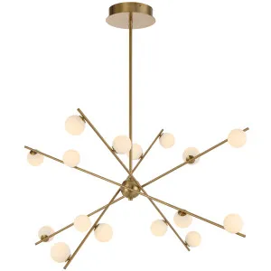 Telbix Captiva 16 Light LED Pendant Antique Gold by Telbix, a Pendant Lighting for sale on Style Sourcebook