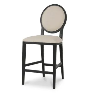 Ex Display - Set of 2 - Lula 65cm Black Frame Bar Stool - Light Beige by Interior Secrets - AfterPay Available by Interior Secrets, a Bar Stools for sale on Style Sourcebook