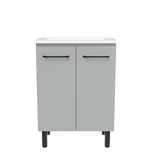 Tamar Vanity 600 On Legs Centre Bowl Urban Top by Timberline, a Vanities for sale on Style Sourcebook