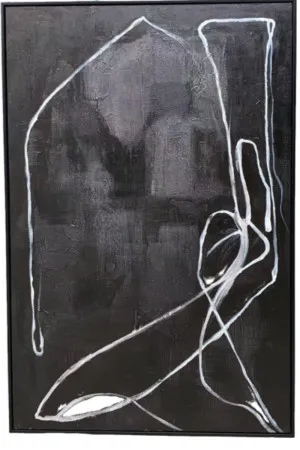H068 Black Framed Full Hand Painted Artwork  120 cm x 80 cm by null, a Painted Canvases for sale on Style Sourcebook