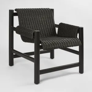 Riven Outdoor Occasional Chair Black by Florabelle Living, a Chairs for sale on Style Sourcebook