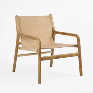 Miles Leather Sling Chair by Florabelle Living, a Chairs for sale on Style Sourcebook