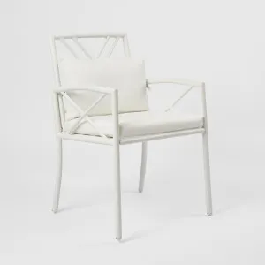 Elodie Outdoor Dining Chair White by Florabelle Living, a Chairs for sale on Style Sourcebook