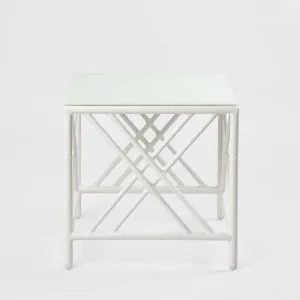 Elodie Outdoor Side Table White by Florabelle Living, a Chairs for sale on Style Sourcebook