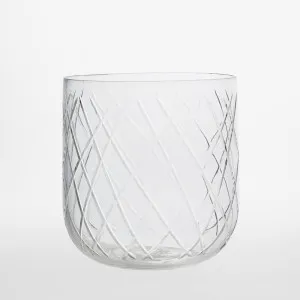 Asscher Hand Cut Hurricane LGE by Florabelle Living, a Vases & Jars for sale on Style Sourcebook