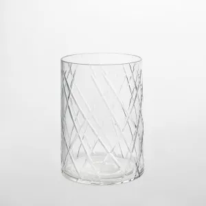 Asscher Hand Cut Cylinder Vase SML by Florabelle Living, a Vases & Jars for sale on Style Sourcebook