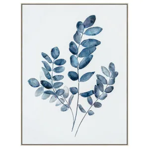 Blue Botanica Leaf C Wall Art by Florabelle Living, a Prints for sale on Style Sourcebook