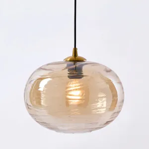 Hinza Ceiling Pendant Amber by Florabelle Living, a Pendant Lighting for sale on Style Sourcebook