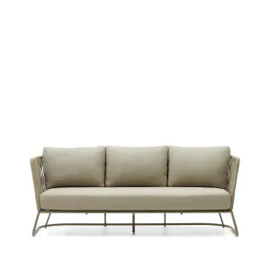 Saconca 3-seater sofa by Kave Home, a Outdoor Sofas for sale on Style Sourcebook