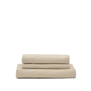 4-seater Nora sofa cover in taupe linen and cotton by Kave Home, a Sofas for sale on Style Sourcebook