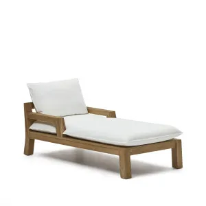 Forcanera solid teak sun lounger by Kave Home, a Outdoor Chairs for sale on Style Sourcebook