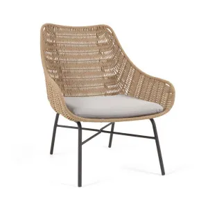 Abeli cord armchair in beige by Kave Home, a Outdoor Chairs for sale on Style Sourcebook