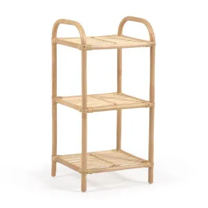 Ormela rattan shelving unit with natural finish, 40 x 80 cm by Kave Home, a Kids Bookcases for sale on Style Sourcebook