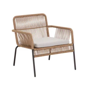 Samanta stackable armchair in beige cord by Kave Home, a Outdoor Chairs for sale on Style Sourcebook