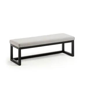 Wood black Loya bench 128 cm by Kave Home, a Benches for sale on Style Sourcebook