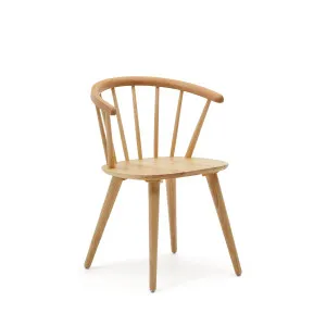 Trise MDF and solid rubber wood chair with natural lacquer by Kave Home, a Dining Chairs for sale on Style Sourcebook