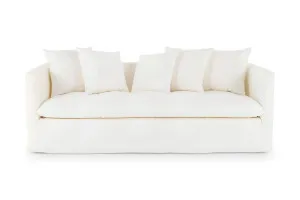 Santa Monica 3 Seat Sofa, White, by Lounge Lovers by Lounge Lovers, a Sofas for sale on Style Sourcebook