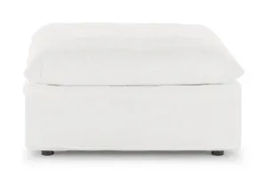 Santa Monica Ottoman, White, by Lounge Lovers by Lounge Lovers, a Ottomans for sale on Style Sourcebook