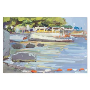 Abstract Dock , Hand-painted Canvas by Gioia Wall Art, a Painted Canvases for sale on Style Sourcebook