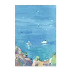 Blue As The Ocean , Hand-painted Canvas by Gioia Wall Art, a Painted Canvases for sale on Style Sourcebook