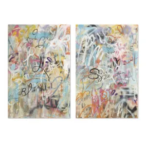 Graffiti Love, Style A & B, Set Of 2 , By Danhui Nai by Gioia Wall Art, a Prints for sale on Style Sourcebook