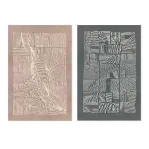 Irregular Lines And Patterns, Set Of 2 , By Lucrecia Caporale by Gioia Wall Art, a Prints for sale on Style Sourcebook