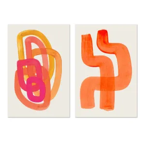 70's Glow, Set Of 2 , By Ejaaz Haniff by Gioia Wall Art, a Prints for sale on Style Sourcebook
