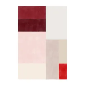 Red Overlapping Squares , By Elena Ristova by Gioia Wall Art, a Prints for sale on Style Sourcebook