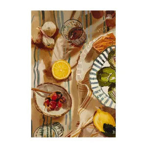 Mediterranean Lunch , By Ekaterina Zagorska by Gioia Wall Art, a Prints for sale on Style Sourcebook